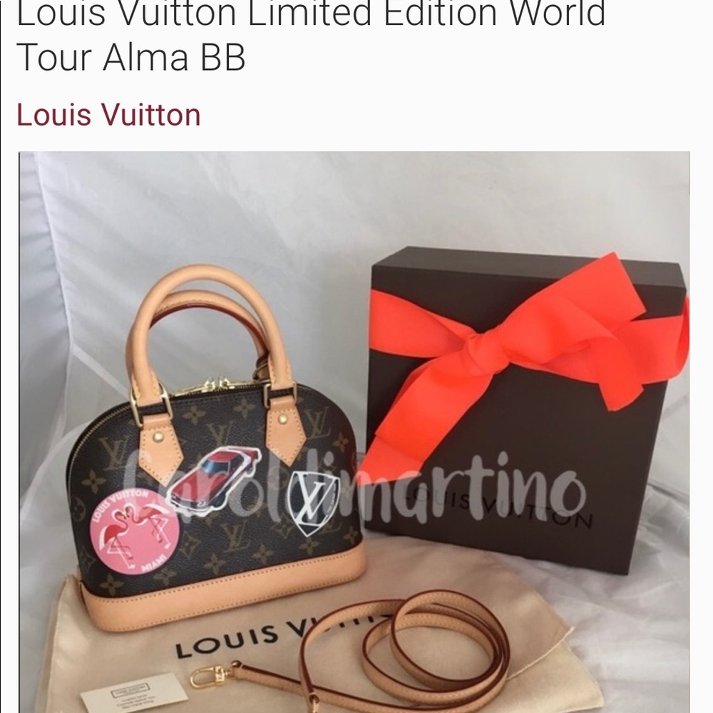 Louis Vuitton Limited Edition World Tour Alma BB
